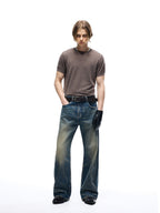 TBR Okayama Selvedge King Denim 003 Vintage Blue Washed Straight Jeans