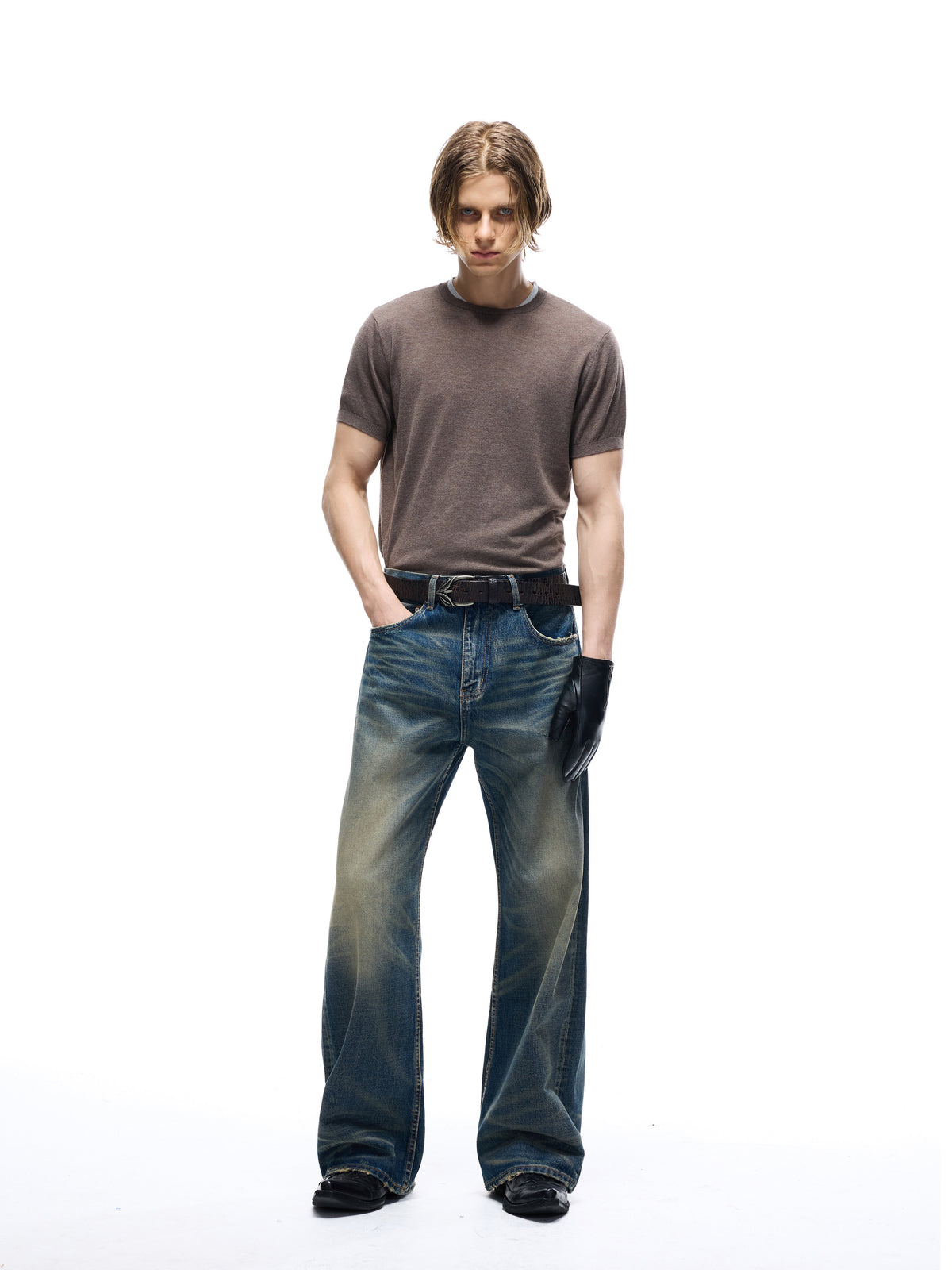 TBR Okayama Selvedge King Denim 003 Vintage Blue Washed Straight Jeans
