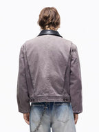 Washed Violet Boro Distressed Canvas Jacket