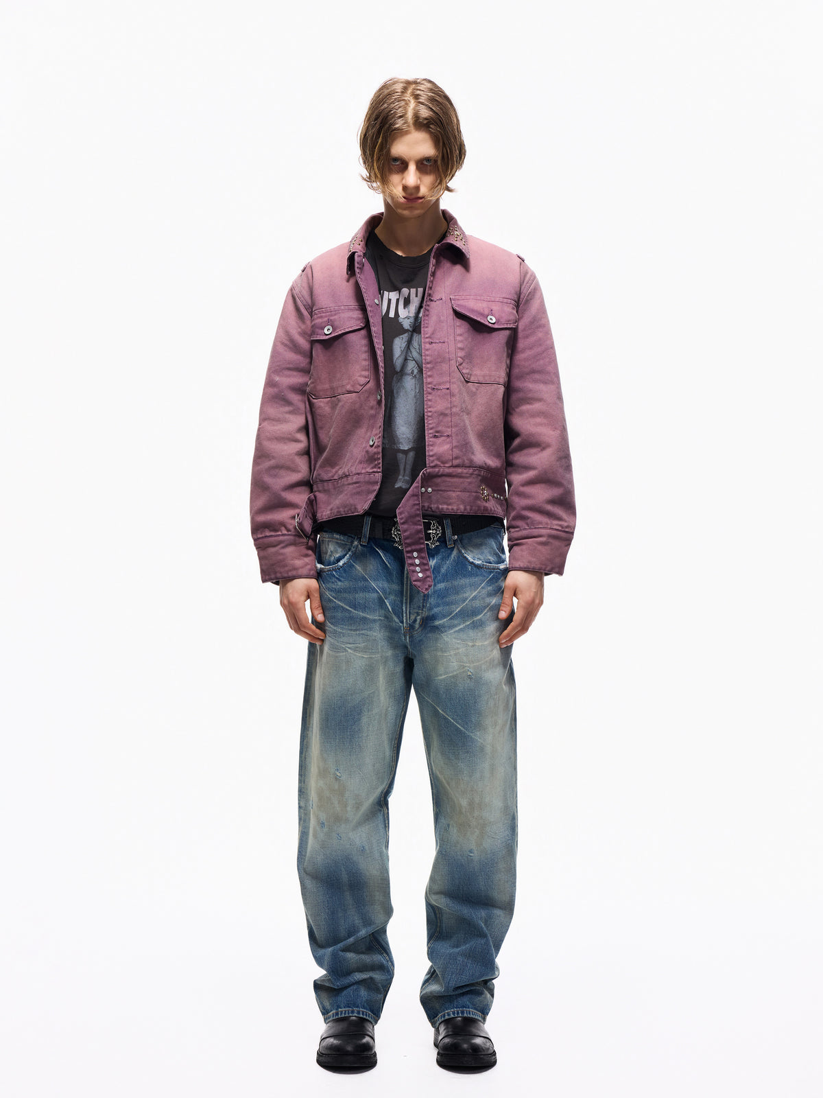 Wind04 Nevada Ice Crack Washed Jeans