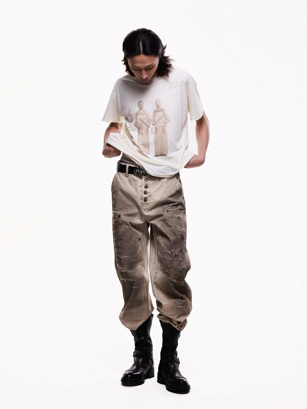TBR Year of the Horse Double Knee Logger Jeans