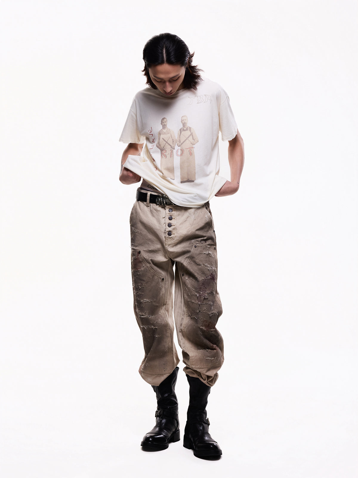 TBR Year of the Horse Double Knee Logger Jeans