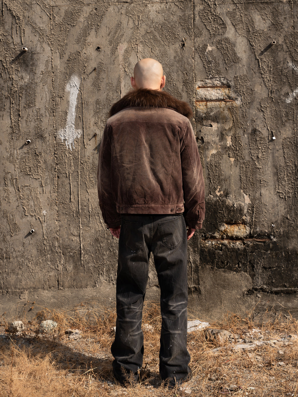 TBR King Denim Laser Silver Rivet Mud-Dyed Black Jeans