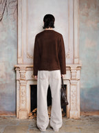 TBR Plaster Oat Washed Relaxed Straight Jeans