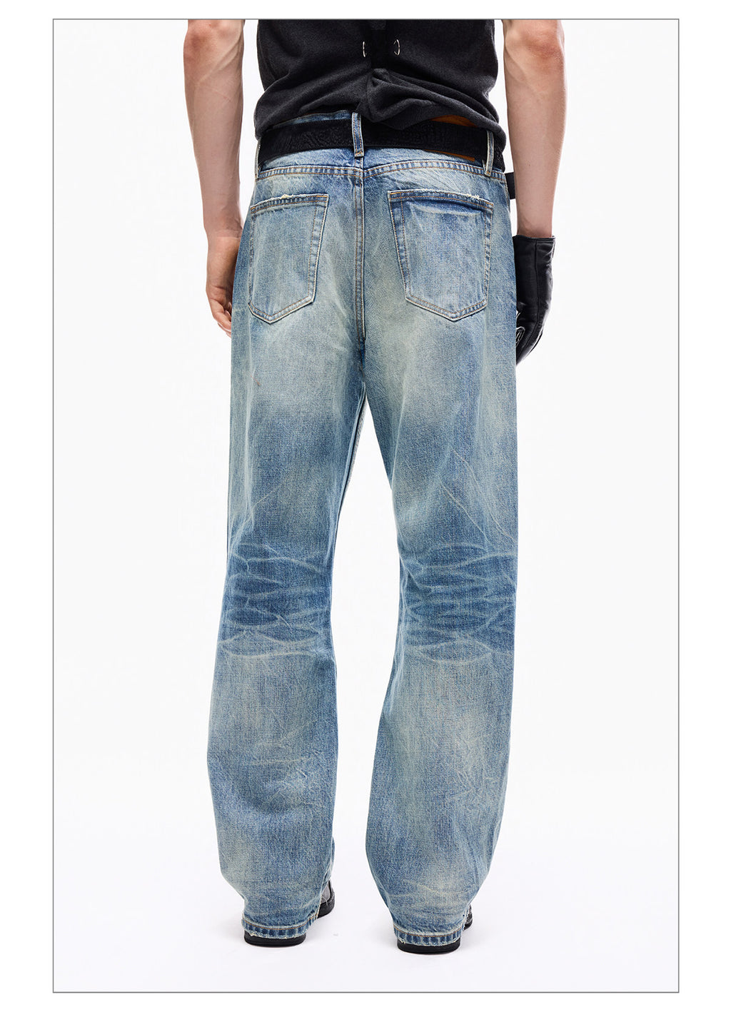 Wind01 Frost Blue Straight Jeans