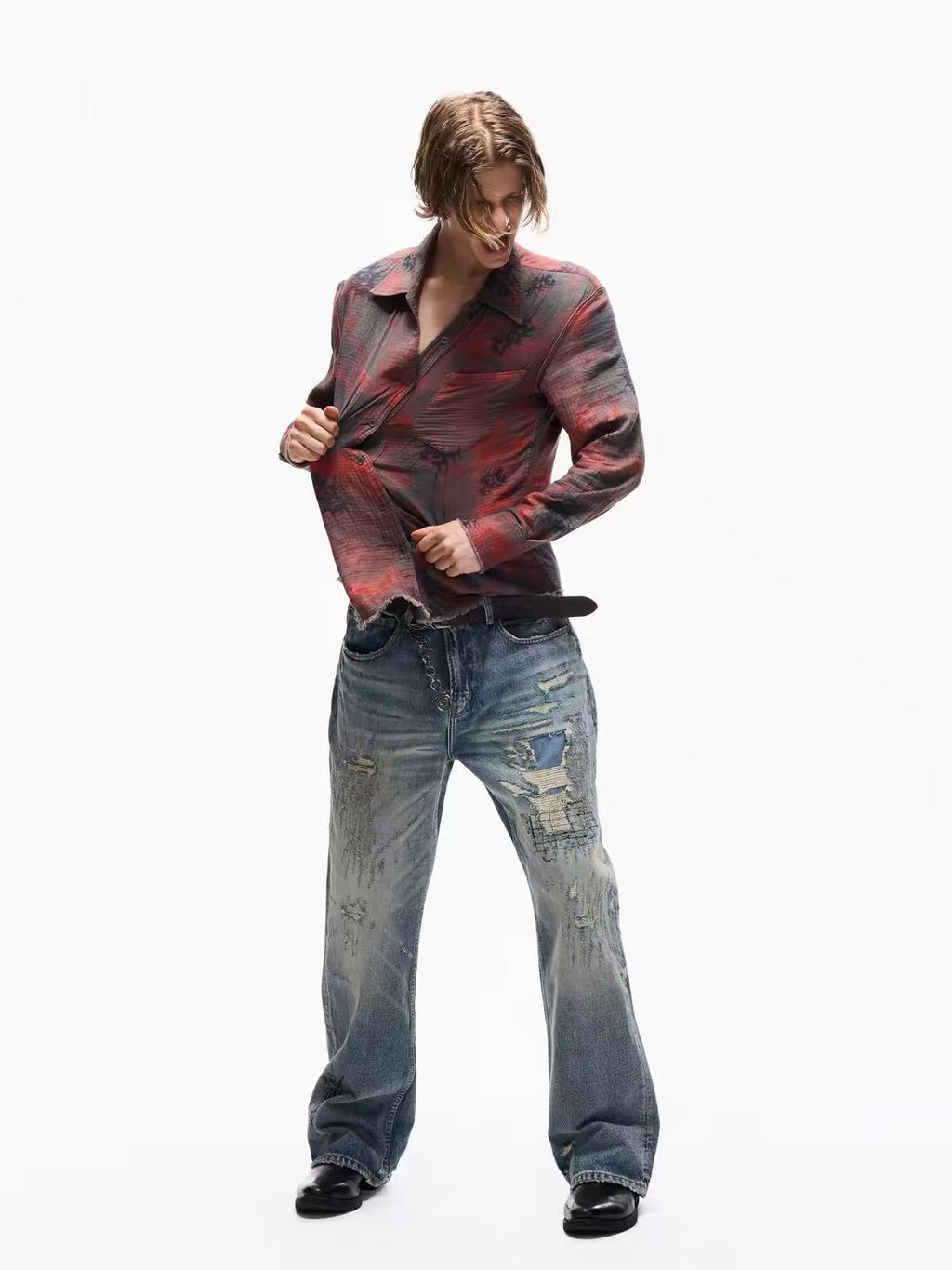 TBR ¡Á SOD Kurt Boro Embroidered Relaxed Straight Jeans
