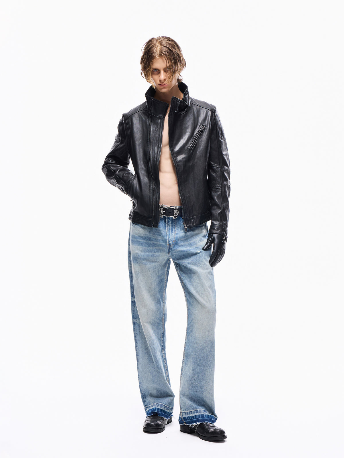 TBR 001 Okayama Selvedge Frost Blue Straight Jeans