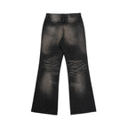 Black Brown Red Washed Jeans