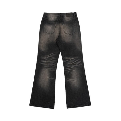 Black Brown Red Washed Jeans