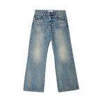 TBR 002 Okayama Selvedge Mist Blue Straight Jeans