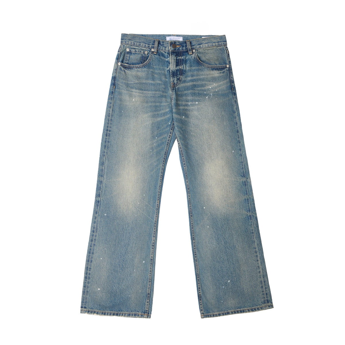 TBR 002 Okayama Selvedge Mist Blue Straight Jeans