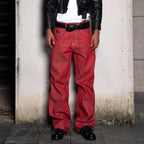 TBR Signature Red Flame Relaxed Straight Jeans