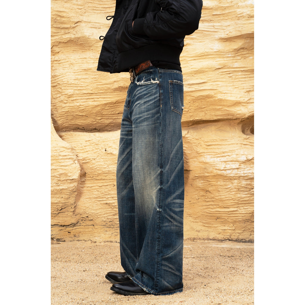 TBR Phantom Dark Blue Baggy Jeans