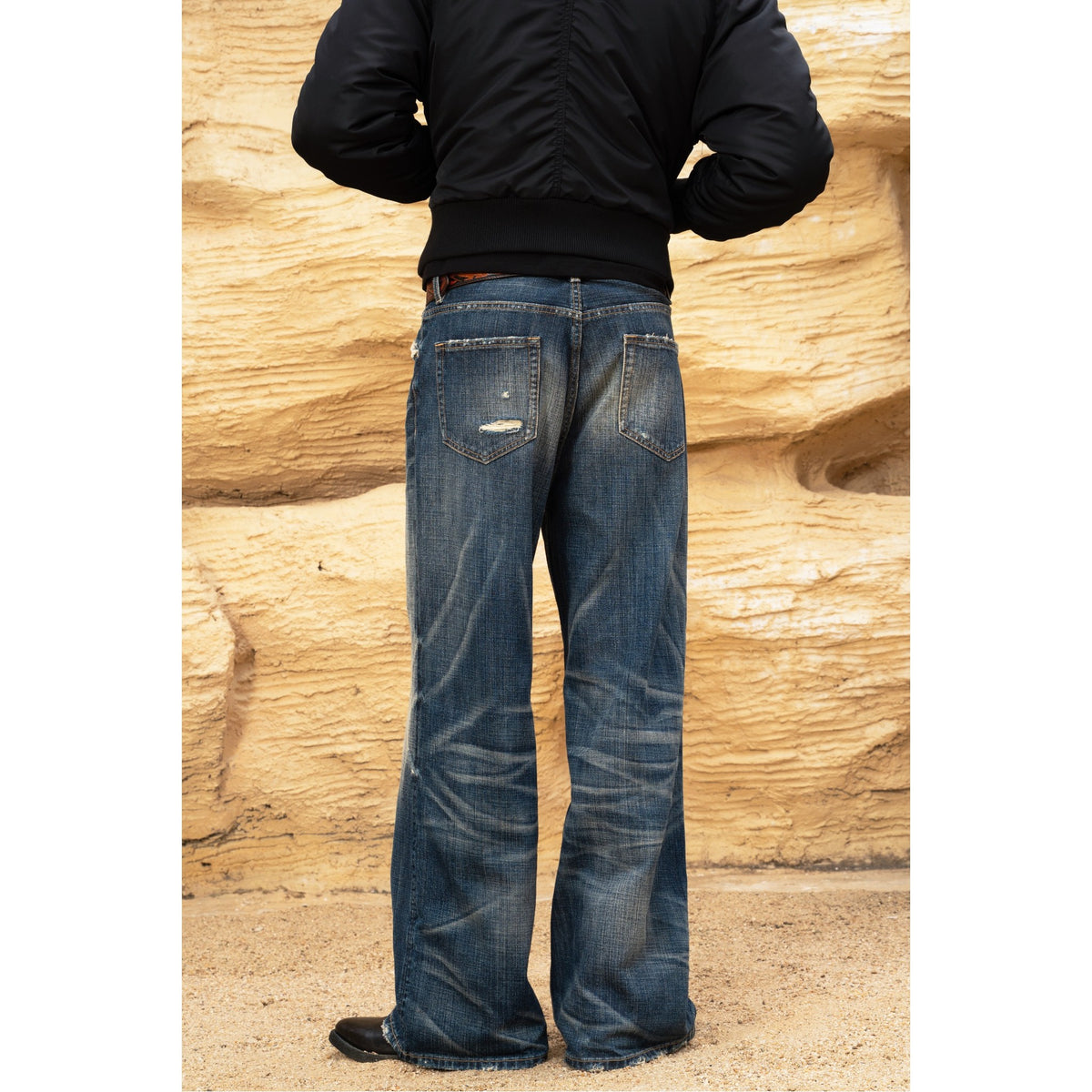 TBR Phantom Dark Blue Baggy Jeans