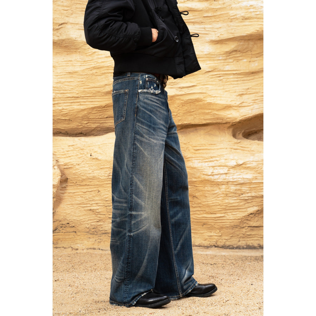TBR Phantom Dark Blue Baggy Jeans