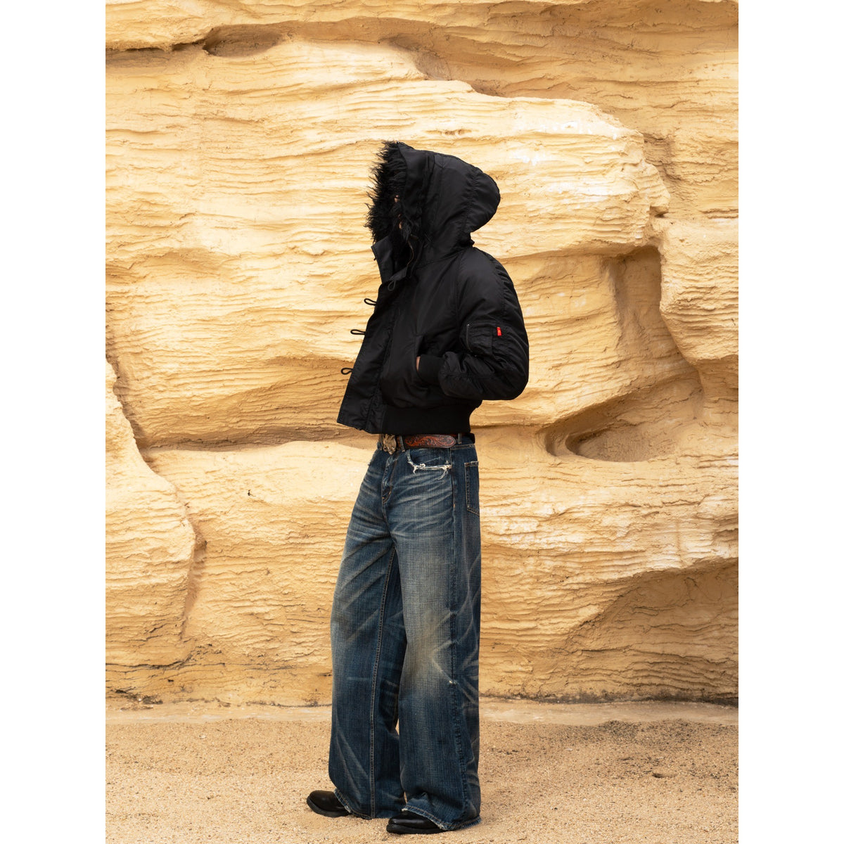 TBR Phantom Dark Blue Baggy Jeans