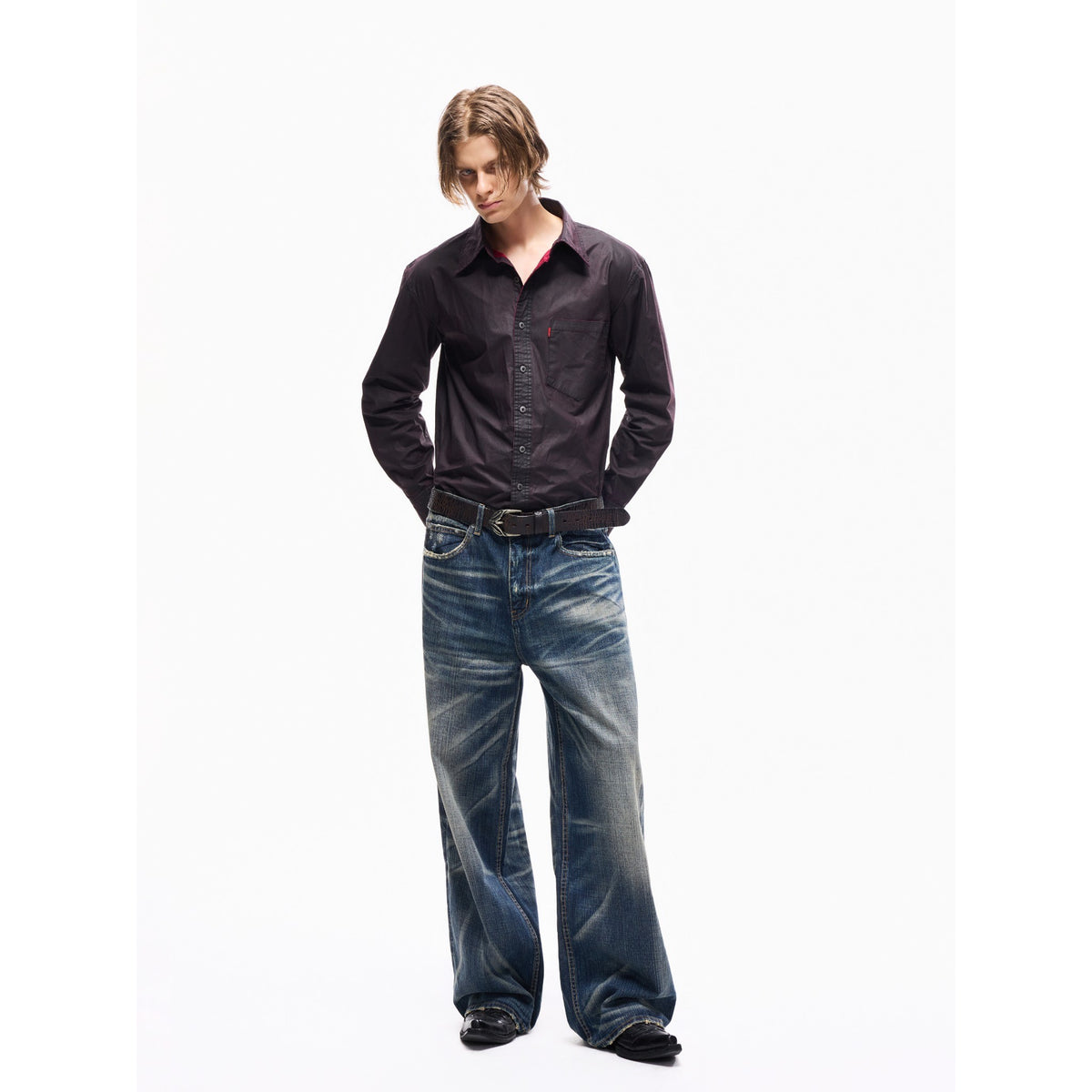 TBR Phantom Dark Blue Baggy Jeans