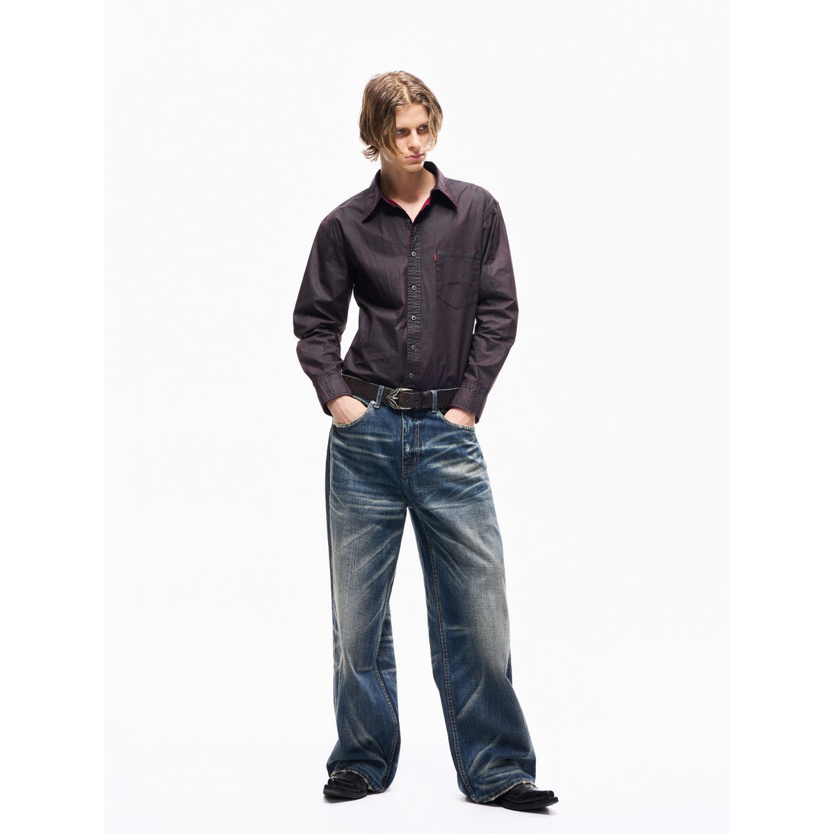 TBR Phantom Dark Blue Baggy Jeans