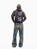 TBR Blizzard Mud-Dyed Baggy Jeans