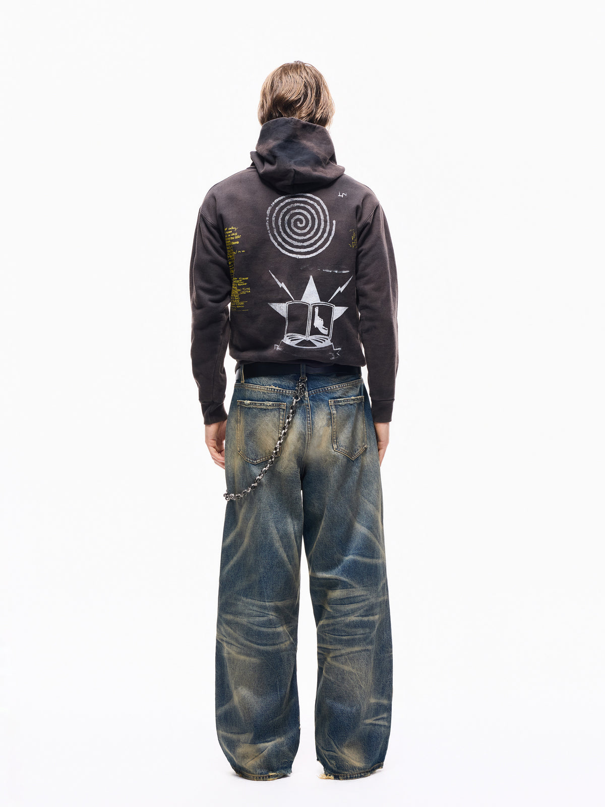 TBR Blizzard Mud-Dyed Baggy Jeans