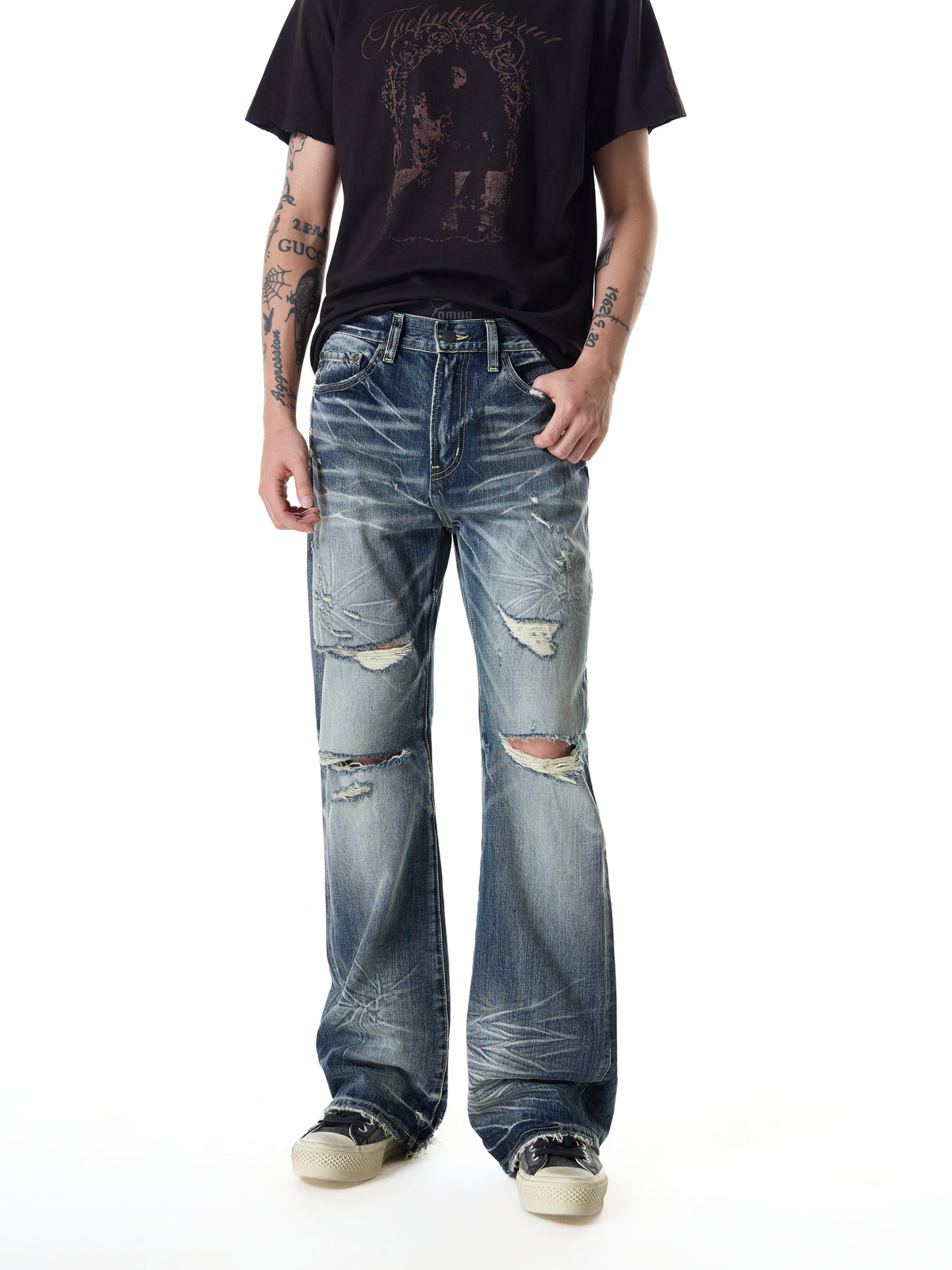 Wind09 Selvedge Mist Purple Washed 646 Jeans