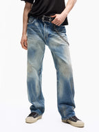 Wind04 Nevada Ice Crack Washed Jeans