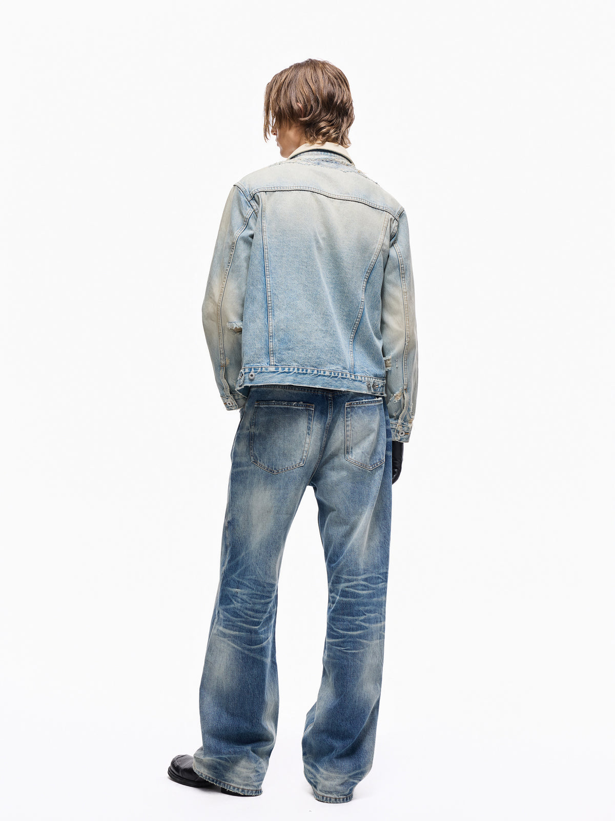 Wind05 Glacier Blue Washed Straight Jeans