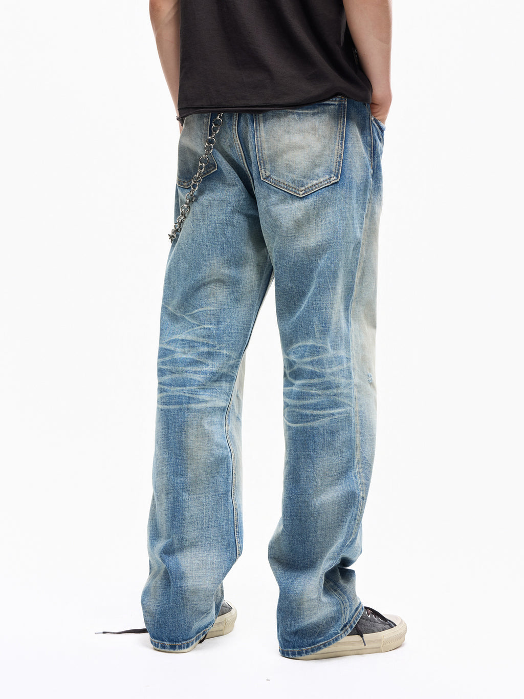 Wind04 Nevada Ice Crack Washed Jeans