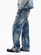 Wind05 Glacier Blue Washed Straight Jeans