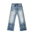 Wind03 Ice Flame Patch Washed Jeans