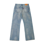TBR 002 Okayama Selvedge Mist Blue Straight Jeans