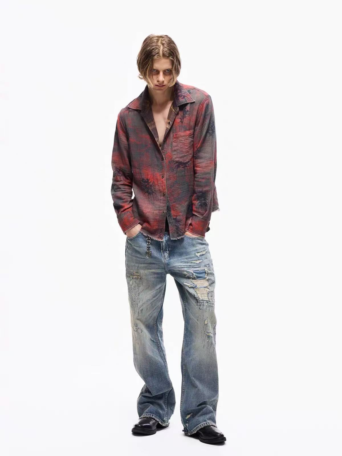 TBR ¡Á SOD Kurt Boro Embroidered Relaxed Straight Jeans