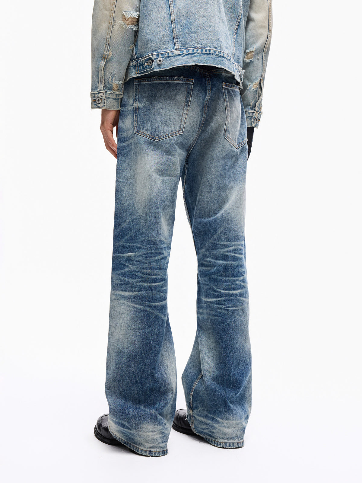 Wind05 Glacier Blue Washed Straight Jeans