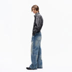 TBR 646 Ice Blue Washed Straight Jeans