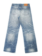 Wind03 Ice Flame Patch Washed Jeans