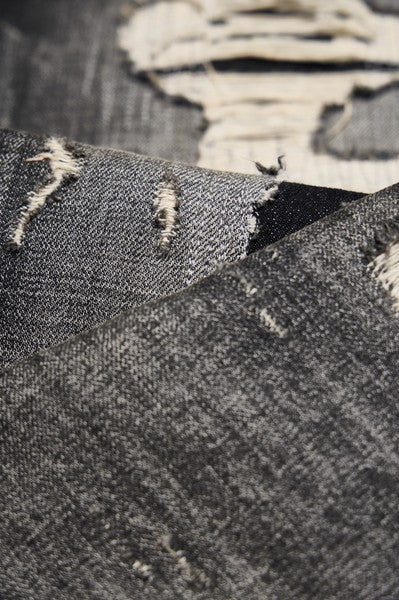 Wind06 Black Soul Patch Flare Jeans