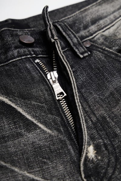 Wind06 Black Soul Patch Flare Jeans