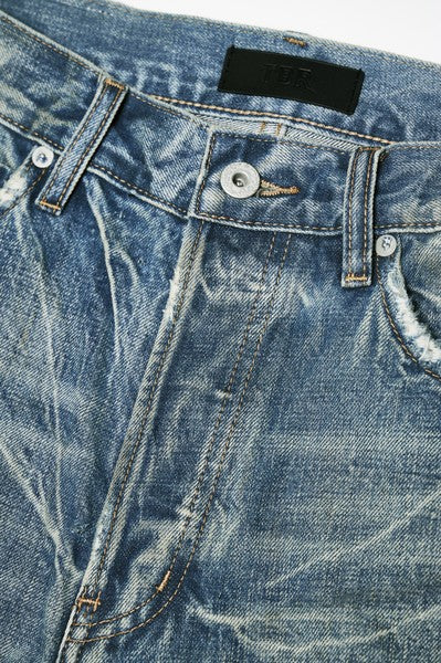 Wind05 Glacier Blue Washed Straight Jeans