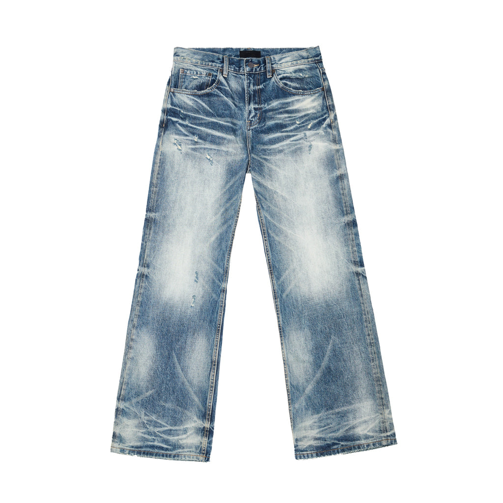 Wind05 Glacier Blue Washed Straight Jeans