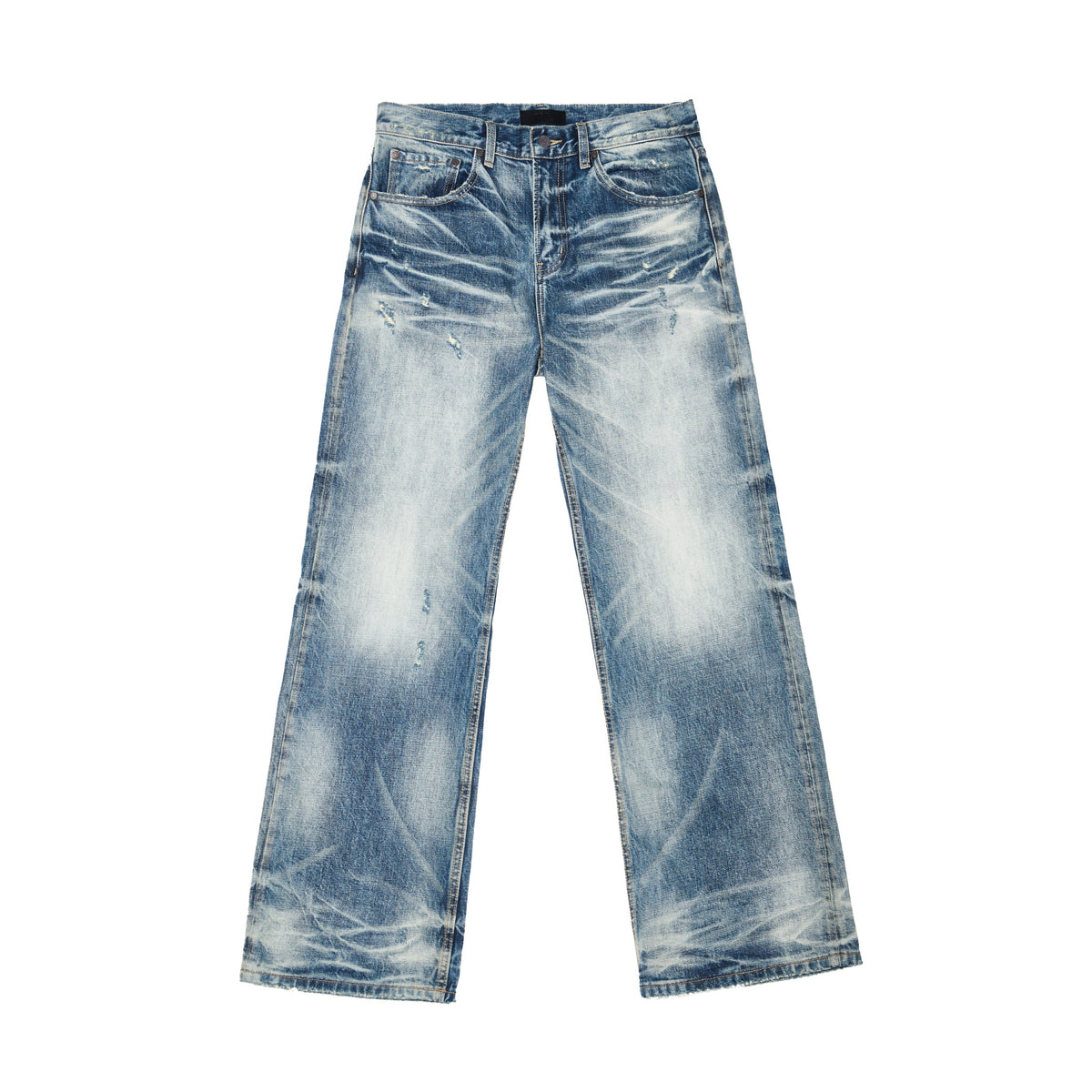 Wind05 Glacier Blue Washed Straight Jeans