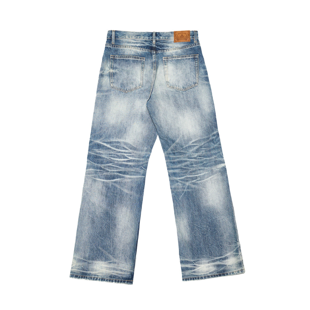Wind05 Glacier Blue Washed Straight Jeans