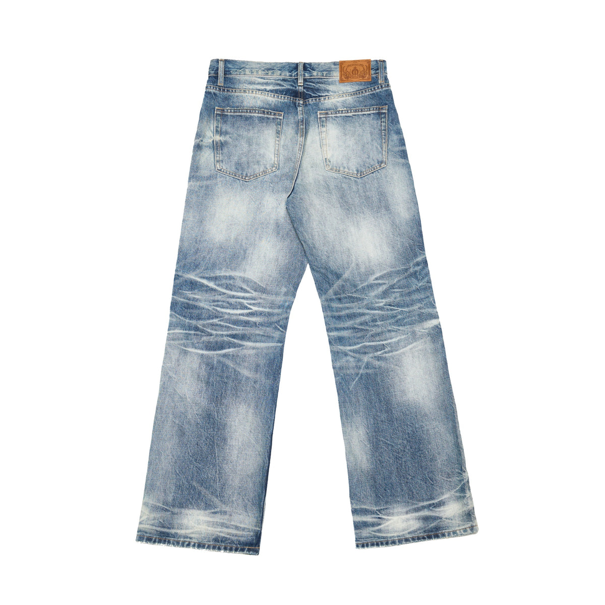 Wind05 Glacier Blue Washed Straight Jeans