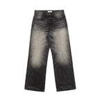 TBR Blade Grey Washed Straight Jeans