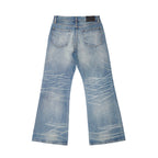 TBR 646 Ice Blue Washed Straight Jeans