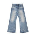 TBR 646 Ice Blue Washed Straight Jeans