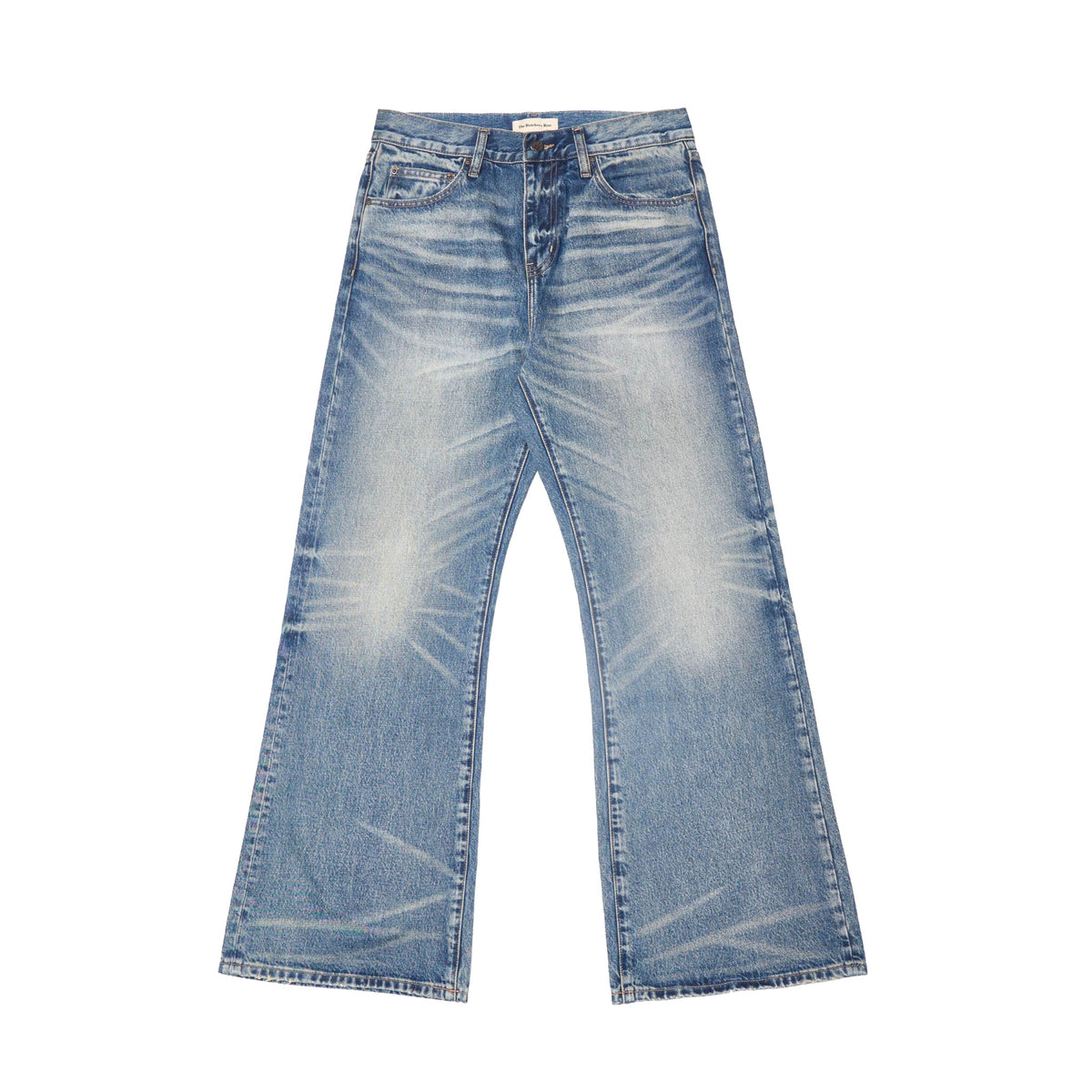 TBR 646 Ice Blue Washed Straight Jeans