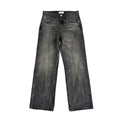 TBR King Denim Laser Silver Rivet Mud-Dyed Black Jeans