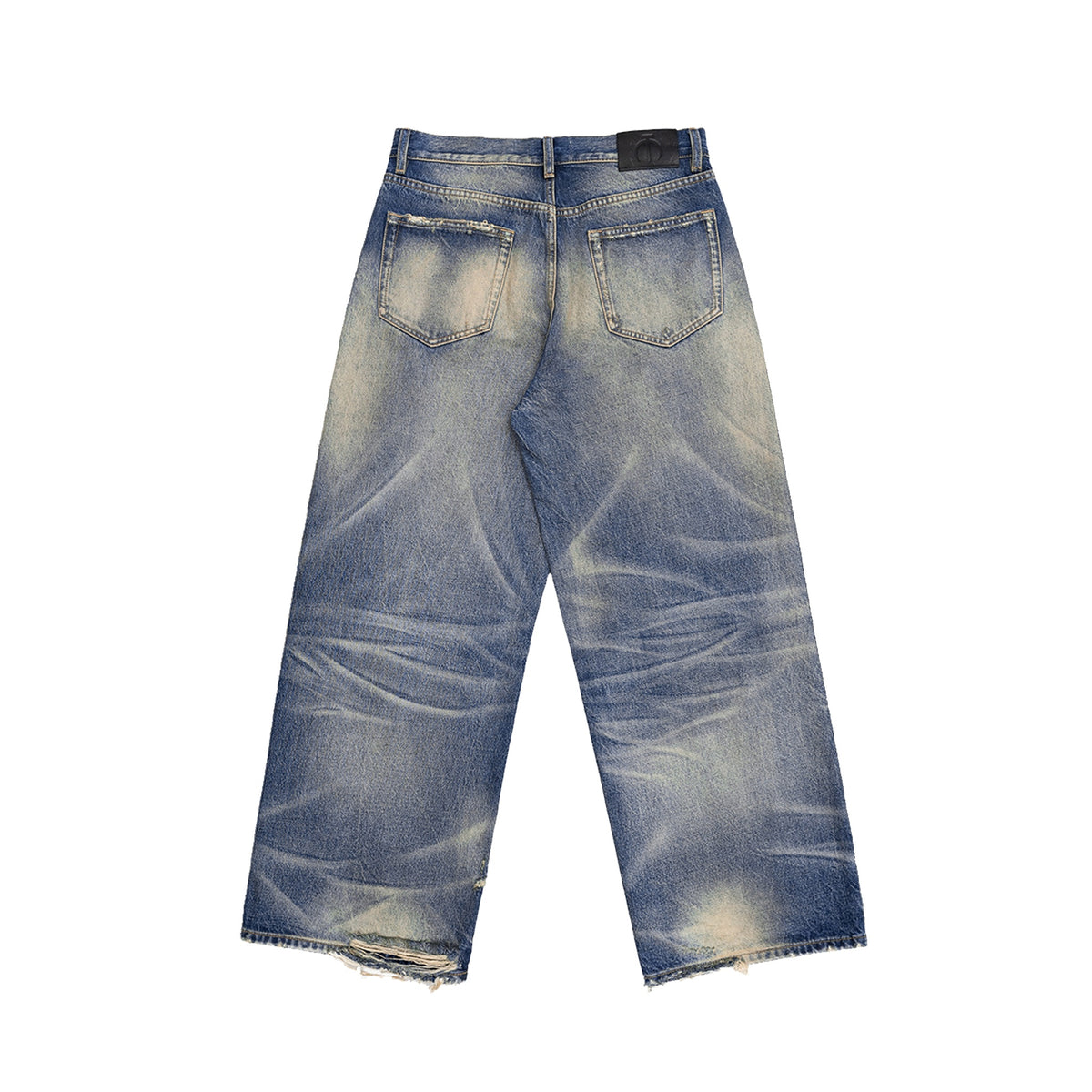 TBR Blizzard Mud-Dyed Baggy Jeans