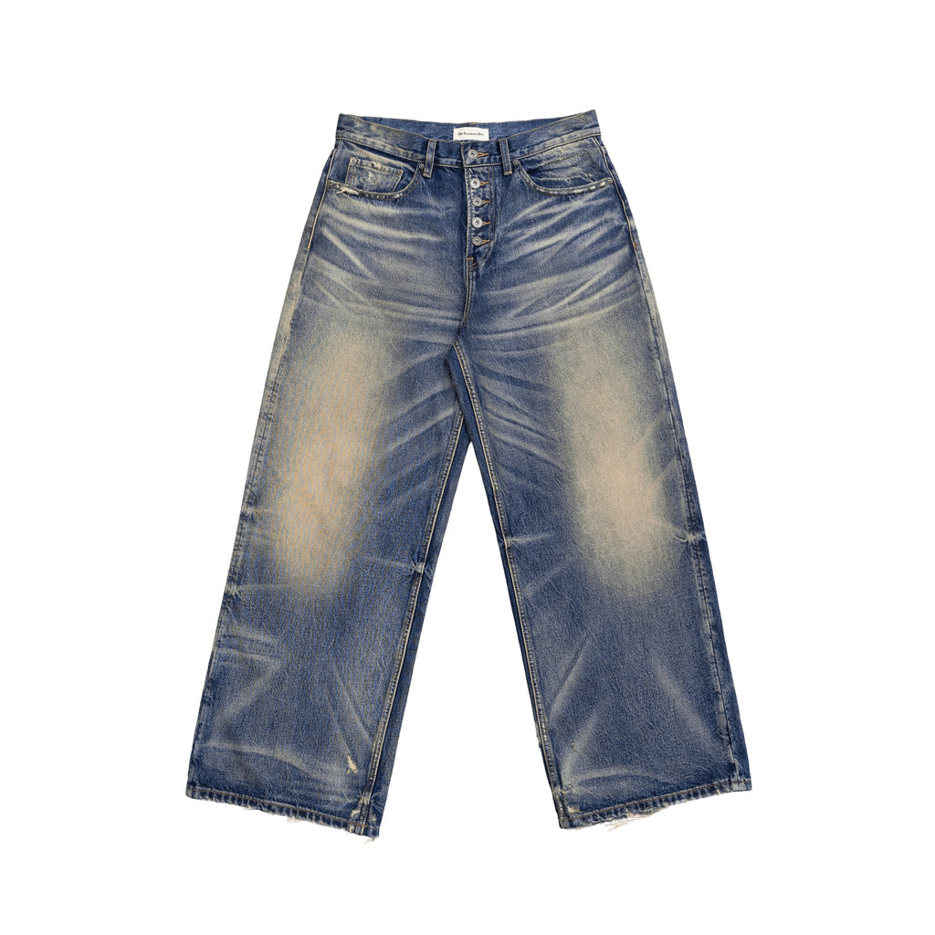 TBR Blizzard Mud-Dyed Baggy Jeans