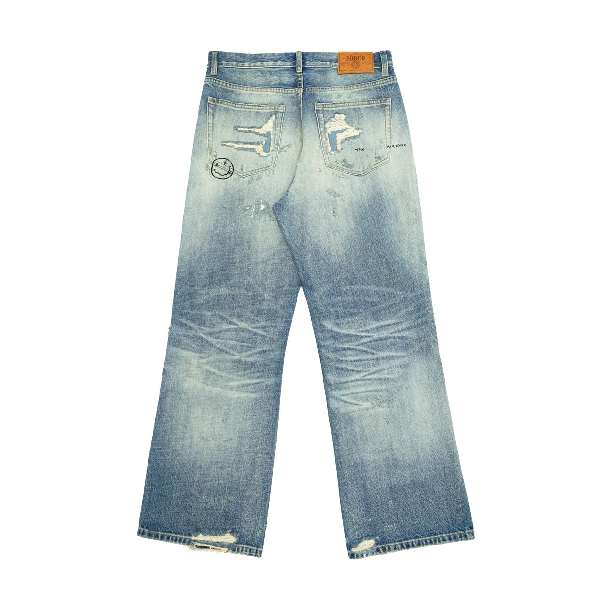 TBR ¡Á SOD Kurt Boro Embroidered Relaxed Straight Jeans